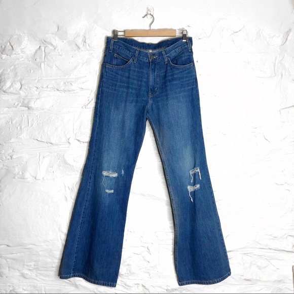 Levi's Denim - Levi’s Distressed Wide Leg High Rise Jeans